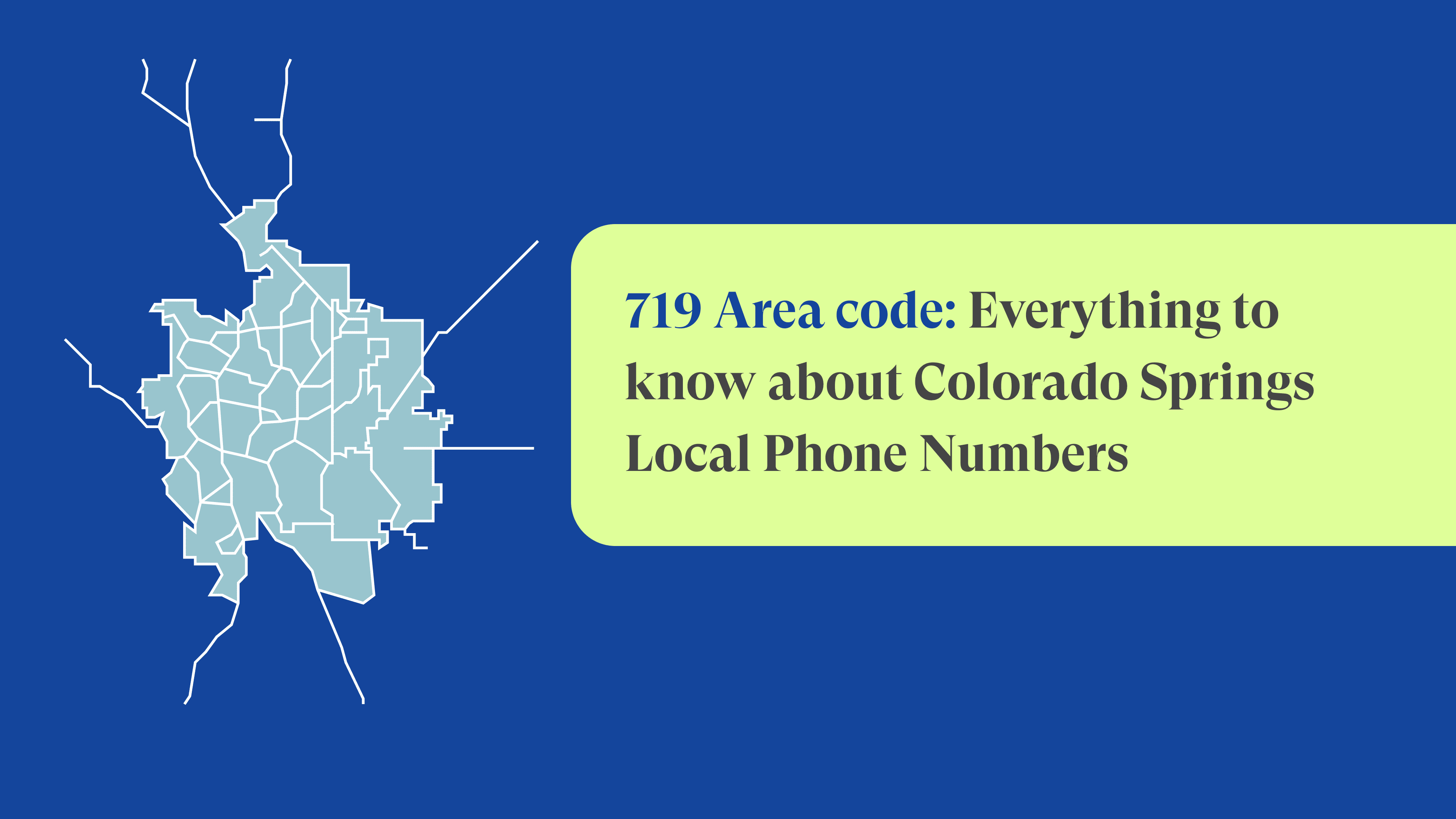 Area Code 719: Colorado Springs Local Phone Numbers