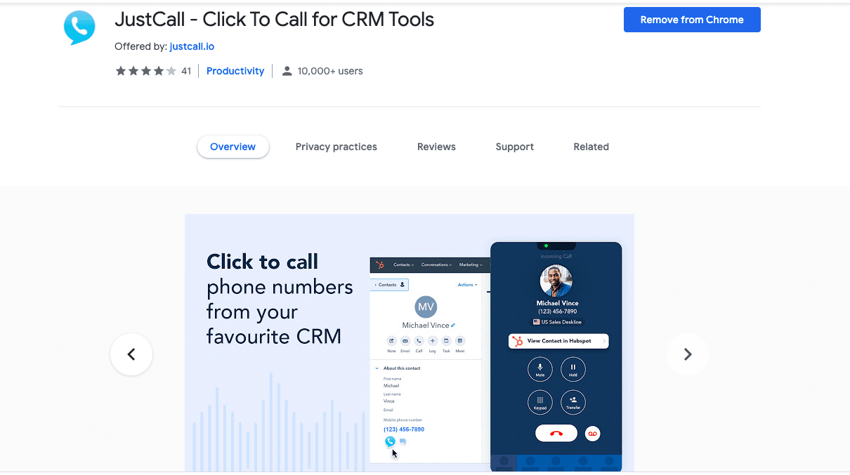 Click-to-Call-Chrome-Extension