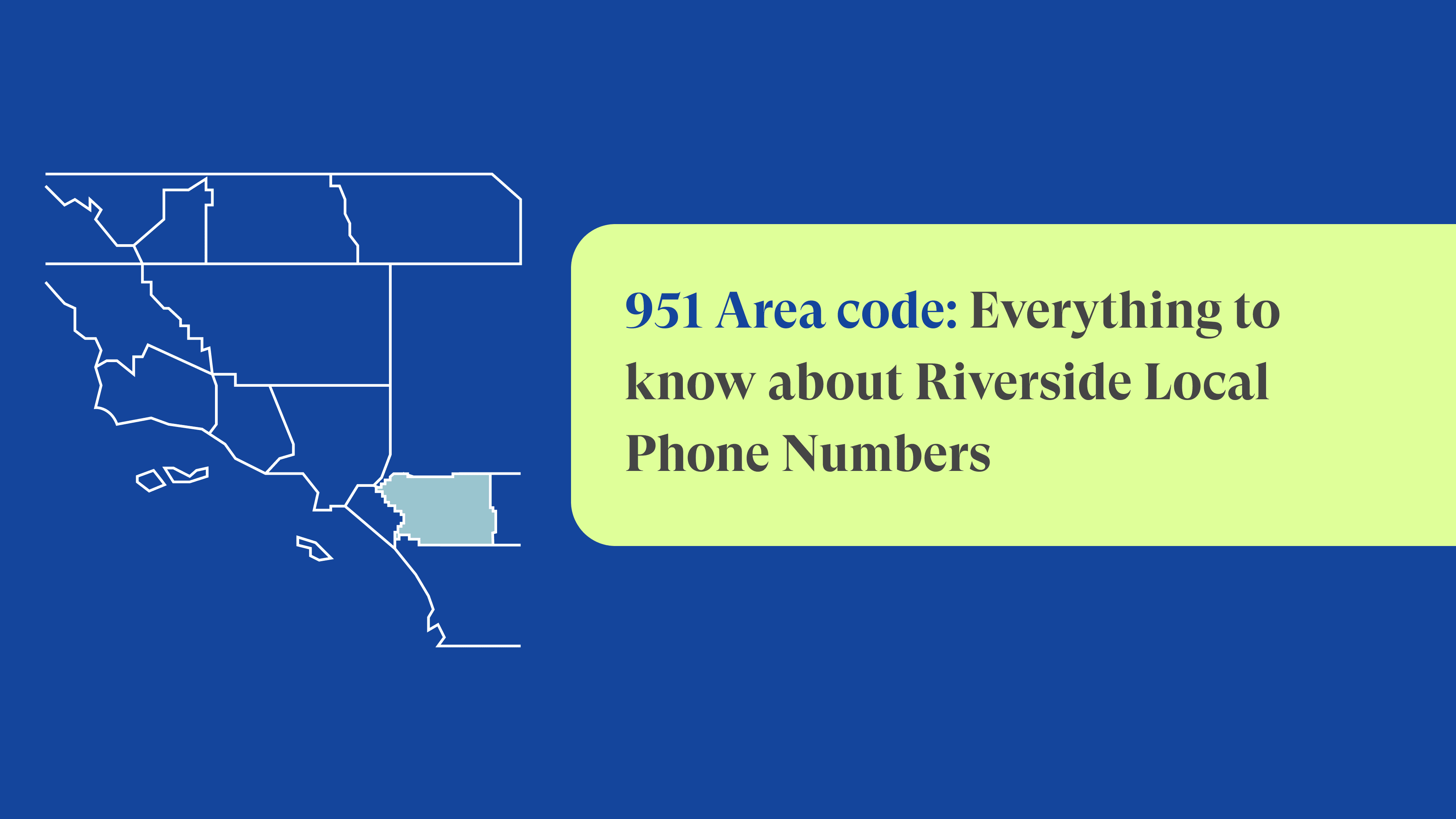 951 Area Code: Riverside Local Phone Numbers