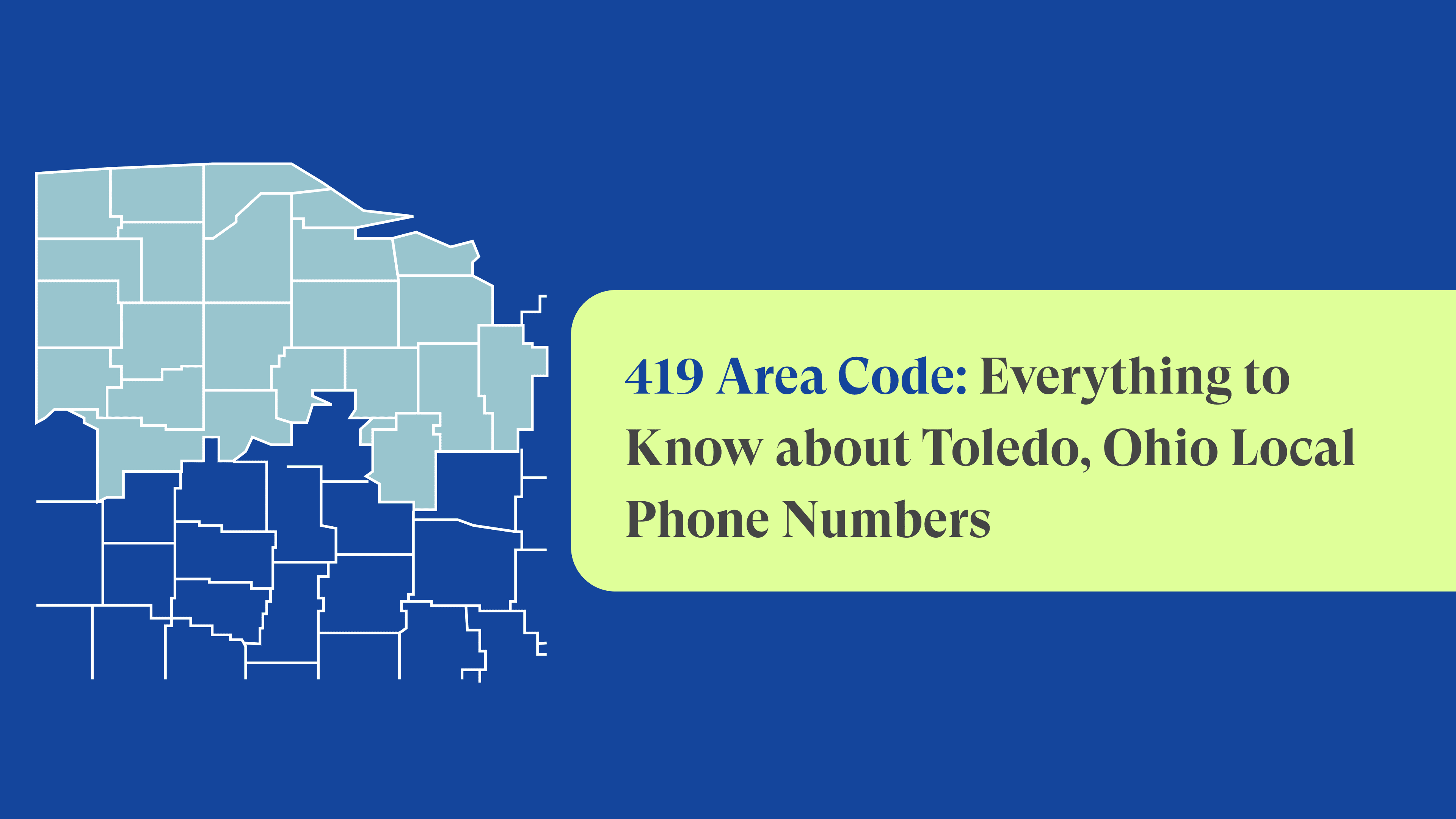 Area Code 419: Toledo, Ohio Local Phone Numbers