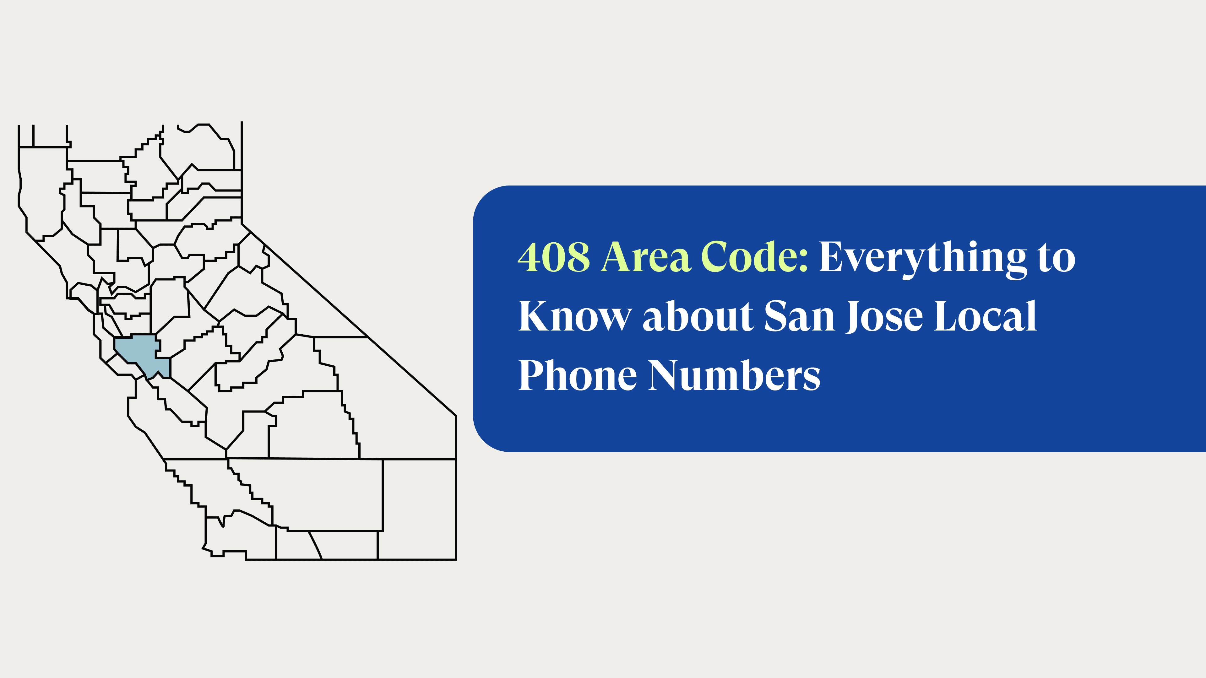 Area Code 408: San Jose, California Local Phone Numbers