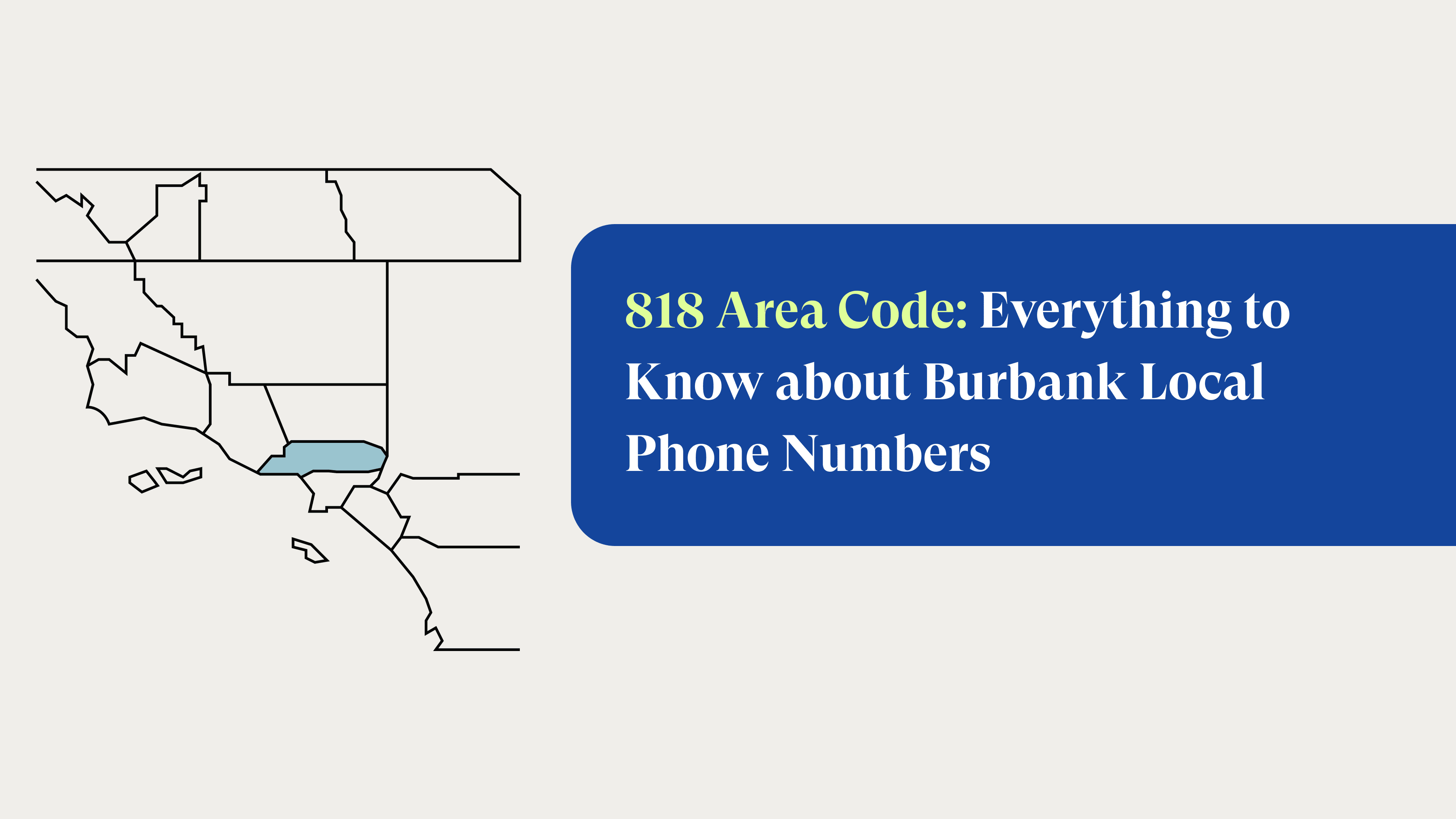 Area Code 818: Burbank, California Local Phone Numbers