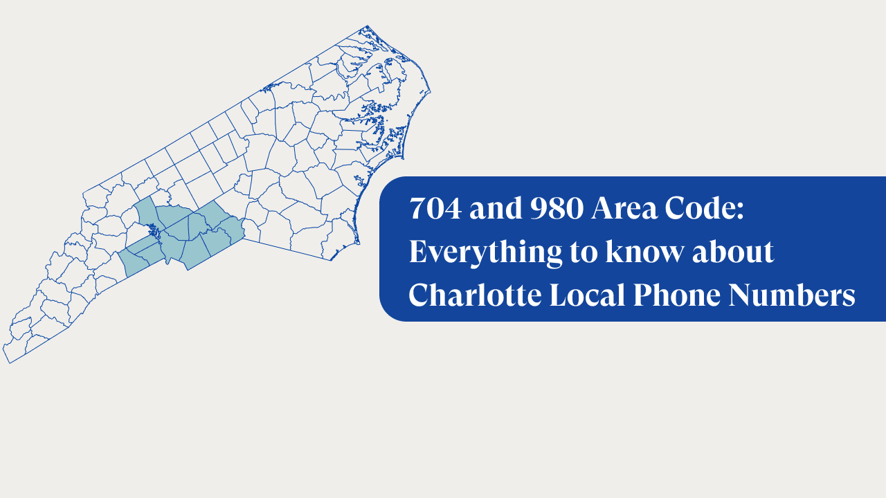 704 and 980 Area Code: Charlotte Local Phone Numbers