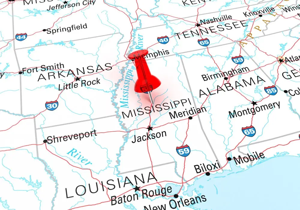 Mississippi Area Codes Map Of Mississippi Area Codes, 59 OFF