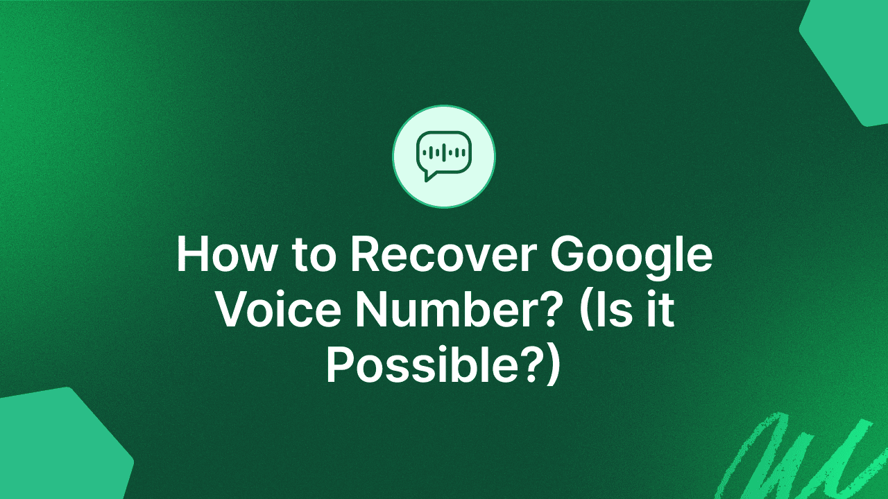 how to recover my old google voice number