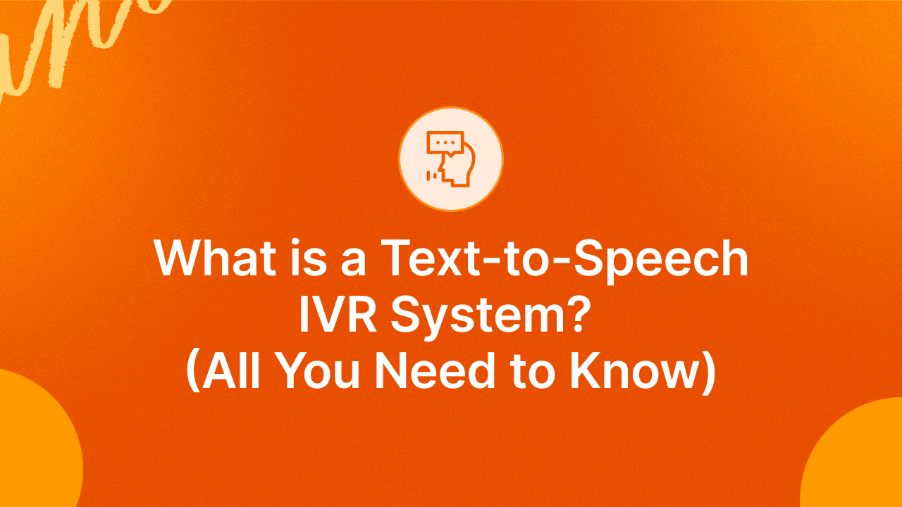 Boost customer service with text-to-speech IVR system