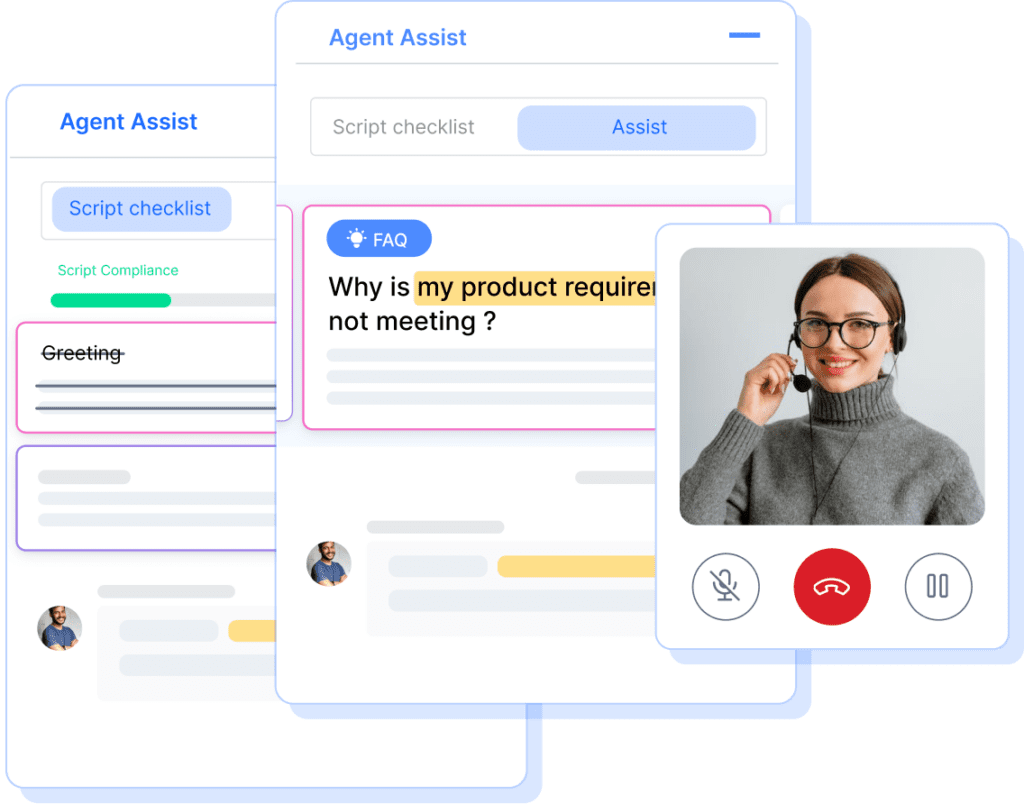 Use cases of real-time agent assistance