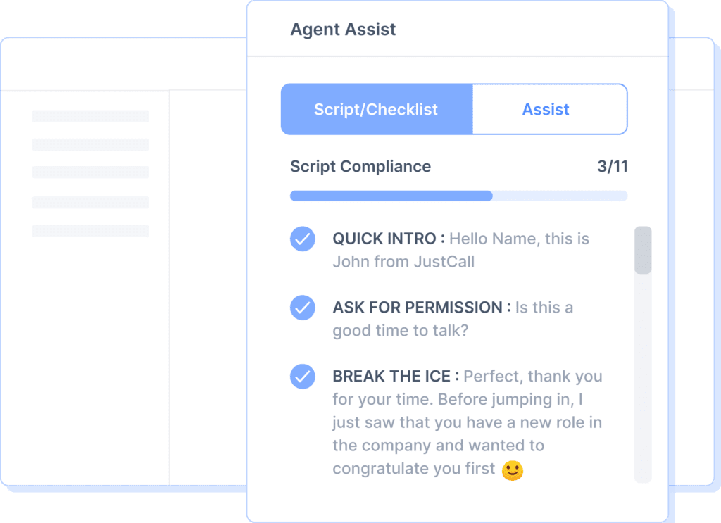 Customized scripts in agent assist