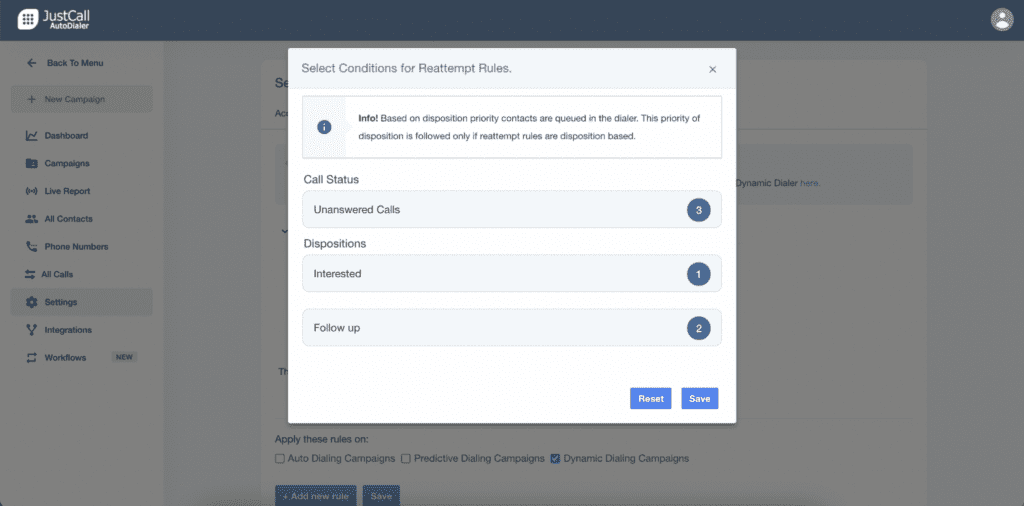 call disposition priority