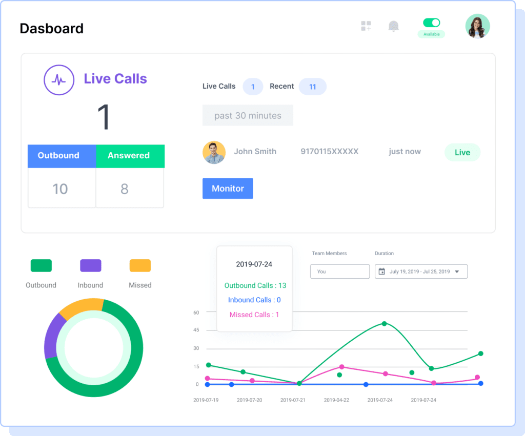 Real-time call monitoring and coaching